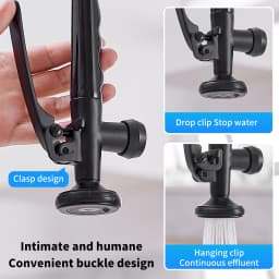 Black Kitchen Faucet Chrome Brass Tall Kitchen Faucet Mixer Sink Faucet Pull Down Spray Single Handle Swivel Spout Mixer Taps