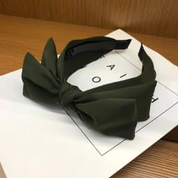 New Arrival For Women Double Layer Bow HairBands Solid Color Hair Hoop Headband Sweet Hair Bezel Girl Headwear Hair Accessories