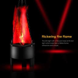 3D Artificial Flame Lamp, Mini Fake Fire Lamp Realistic Flame Stage Effect Light for Christmas New Year Club Decorative Campfire