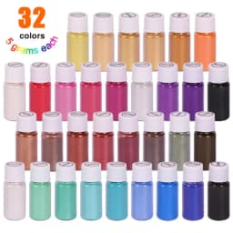 32 Color Mica Powder Epoxy Resin Pigment DIY Resin Mold Colorant Dye Jewelry Making Accessories Epoxy Color Pigment Pearl Powder