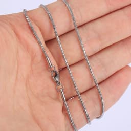 0.9/1.2/1.5/2mm Round Snake Necklace For Men Women Gold Color Silver Color Serpentine Link Chain Necklace Fashion Jewelry