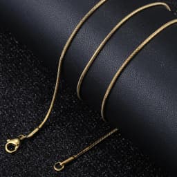 0.9/1.2/1.5/2mm Round Snake Necklace For Men Women Gold Color Silver Color Serpentine Link Chain Necklace Fashion Jewelry