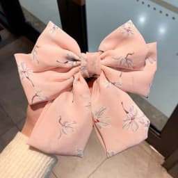 Chiffon Barrettes Hair Clips For Women High Quality Big Floral Hair Bow Flower 3 Layers Ponytail Clips Girls Hair Accessories