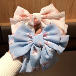 Chiffon Barrettes Hair Clips For Women High Quality Big Floral Hair Bow Flower 3 Layers Ponytail Clips Girls Hair Accessories