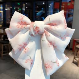 Chiffon Barrettes Hair Clips For Women High Quality Big Floral Hair Bow Flower 3 Layers Ponytail Clips Girls Hair Accessories