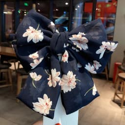 Chiffon Barrettes Hair Clips For Women High Quality Big Floral Hair Bow Flower 3 Layers Ponytail Clips Girls Hair Accessories