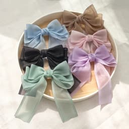 2021New Fashion Three Layer Bow Hairpin Super Fairy Mesh Streamer Barrette Bow For Woman Girl Hairclip Headwear Hair Accessories