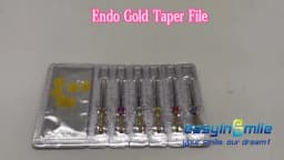 6pcs/pack Easyinsmile Dental Endo Gold Files X-Pro Large NITI Taper Rotary Endodontic File SX S1 F1 F2 F3 21MM 25MM 31MM