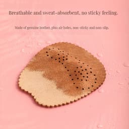 Heels Feet Pads Thickened Cowhide leather Half Insoles Women Shoes Pads Foot Care Products Sandals Forefoot Non-slip Cushion
