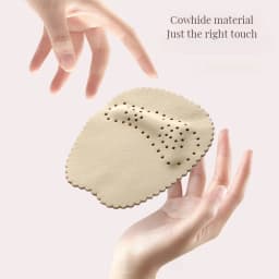 Heels Feet Pads Thickened Cowhide leather Half Insoles Women Shoes Pads Foot Care Products Sandals Forefoot Non-slip Cushion