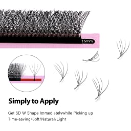Veyes Inc W Shape Eyelash Extensions Veyelash Automatic Flowering Bloom 3D 4D 5D 6D Premade fans Natural Soft Dense Individual