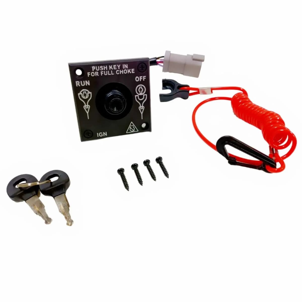 Outboard remote control ignition switch key Panel As. 176408 For Evinrude Johnson Type Single Engine