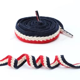 Colorblock Shoelaces for Sneakers Quality 1.5cm Widen Flat Shoelace Brand Cotton Laces for Shoes 100/120/140/160CM Shoestrings