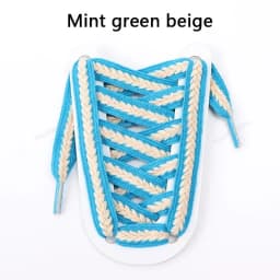Colorblock Shoelaces for Sneakers Quality 1.5cm Widen Flat Shoelace Brand Cotton Laces for Shoes 100/120/140/160CM Shoestrings