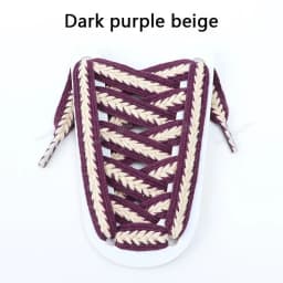 Colorblock Shoelaces for Sneakers Quality 1.5cm Widen Flat Shoelace Brand Cotton Laces for Shoes 100/120/140/160CM Shoestrings