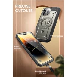 SUPCASE For iPhone 15 Pro Max Case 6.7“ 2023 UB Pro Mag Full Body Rugged Case with Built-in Screen Protector Kickstand Belt-Clip