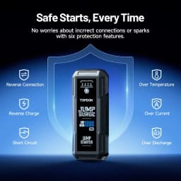Topdon JS2000PRO 2500A Jump Starter Power Bank 12V Car Starting Device 16000Mah Battery Jump Start for Car Booster