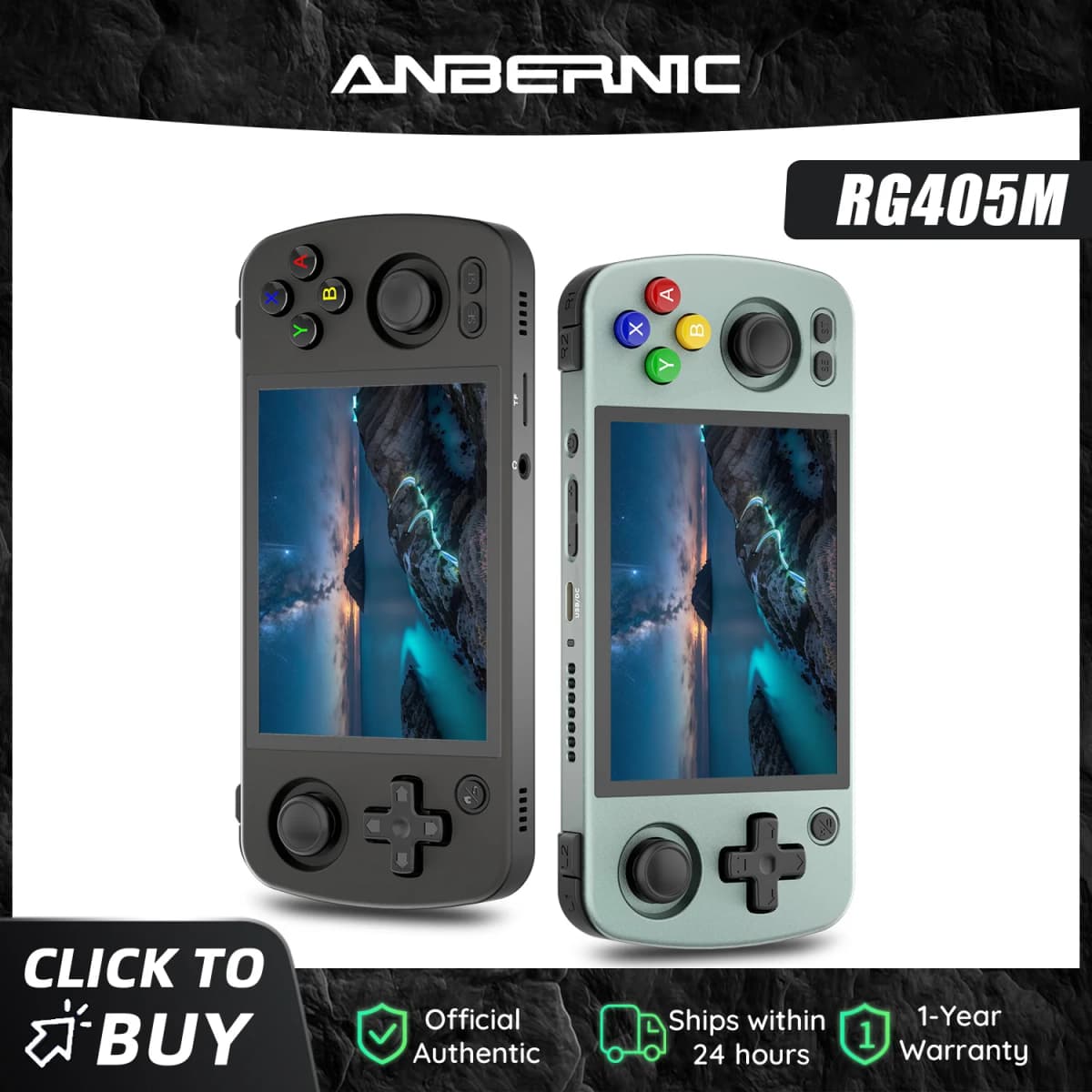 Anbernic RG405M Metal Handheld Game Console Android 12 System Unisoc Tiger T618 4 Inch IPS Screen Game Player Support OTA Update