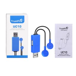 TrustFire UC10 Magnetic Battery Charger with Power Bank Function Universal Charger for Li-ion 32650 21700 16340 26650 18650 Cell