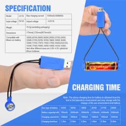 TrustFire UC10 Magnetic Battery Charger with Power Bank Function Universal Charger for Li-ion 32650 21700 16340 26650 18650 Cell