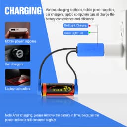 TrustFire UC10 Magnetic Battery Charger with Power Bank Function Universal Charger for Li-ion 32650 21700 16340 26650 18650 Cell