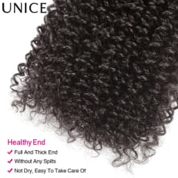 UNice Burmese Curly Hair Bundles 3/4 PCS Lot Unprocessed Natural Color Bundles 100% Human Hair 100Grams Per Bundle