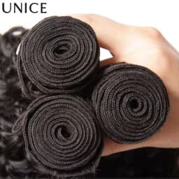 UNice Burmese Curly Hair Bundles 3/4 PCS Lot Unprocessed Natural Color Bundles 100% Human Hair 100Grams Per Bundle