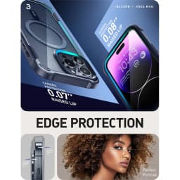 For iPhone 15 Pro Case 6.1” (2023) I-BLASON AresMag Full-Body Shockproof Rugged With MagSafe Case with Built-in Screen Protecto