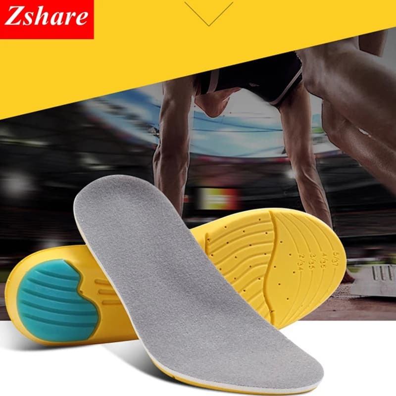 Memory Foam Mezzanine Sport Insoles Sweat Absorption Pads Running Sport Shoe Inserts Breathable Insoles Foot Care Men Women HD1