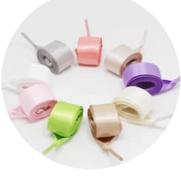 1Pair Satin Silk Ribbon Shoelaces off White Sneaker shoes lace  Canvas shoe laces 2cm Width 80cm/100cm/120cm Length 20colors