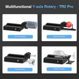 Twotrees TR2 PRO Four in One Axis Y-axis 360° Rotary Roller Laser Engraver Attachment for Column Cylinder Bottle Cans Engraving