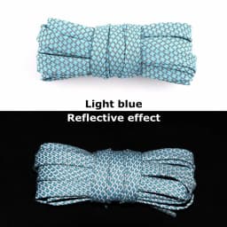 1Pair Reflective Flat Shoelaces Fluorescent Sneaker Shoestrings Sports Shoelace Running Shoes lace Adult children Shoelaces