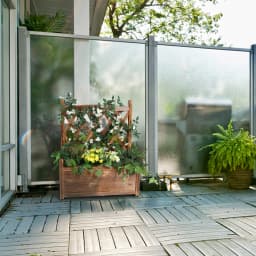 Raised Garden Bed with Trellis - Garden Box for Vine Climbing Plants Flower Free-Standing Raised Planter for Patio Garden Indoor