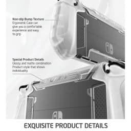For Nintendo Switch OLED Case 2021 MUMBA Blade Series Dockable TPU Grip Protective Cover Compatible with Joy-Con Controller
