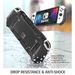 For Nintendo Switch OLED Case 2021 MUMBA Blade Series Dockable TPU Grip Protective Cover Compatible with Joy-Con Controller