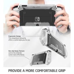 For Nintendo Switch OLED Case 2021 MUMBA Blade Series Dockable TPU Grip Protective Cover Compatible with Joy-Con Controller