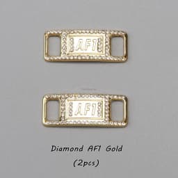 New Diamond Shoe Charms AF1 Sneaker Laces Buckle Quality Metal Shoelaces Decorations Air Force one Shoes Accessories