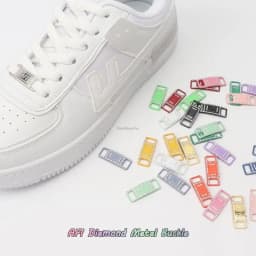 New Diamond Shoe Charms AF1 Sneaker Laces Buckle Quality Metal Shoelaces Decorations Air Force one Shoes Accessories