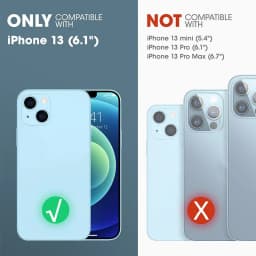 SUPCASE UB Style Premium Hybrid Protective Bumper Case For iPhone 14 (2022)/For iPhone 13 (2021) 6.1" Clear Back Cover Case