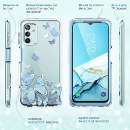For Samsung Galaxy A13 Case 5G (2021) I-BLASON Cosmo Slim Full-Body Stylish Protective Case with Built-in Screen Protector