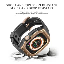 Case+Strap For Apple Watch Ultra 49mm Modification Kit For iWatch Series Ultra 2 49mm Steel Buckle Refit Mod Sports Watch Band