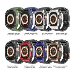 Case+Strap For Apple Watch Ultra 49mm Modification Kit For iWatch Series Ultra 2 49mm Steel Buckle Refit Mod Sports Watch Band