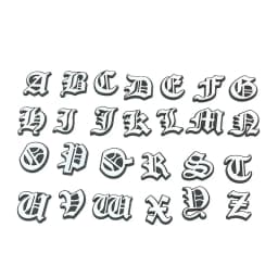 New Style Letters Shoe Decorations Old English Alphabet Shoes Charms Silicone Shoe Accessories DIY Wristband Hole Slipper Decor