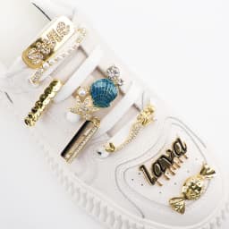 Fashion Metal Shoe Charms Diamond Sports Shoe Decoration Creativity DIY Shoelaces Buckles Ocean Style Shoes Accesories