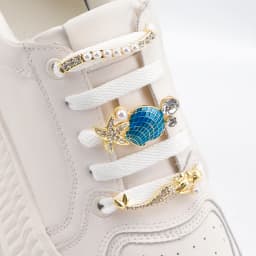 Fashion Metal Shoe Charms Diamond Sports Shoe Decoration Creativity DIY Shoelaces Buckles Ocean Style Shoes Accesories