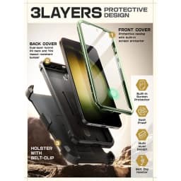 SUPCASE For Samsung Galaxy S24 Plus Case UB Pro Heavy Duty Rugged Case with Built-in Screen Protector & Kickstand & Belt-Clip