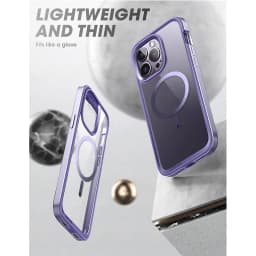 For iPhone 14 Pro Max Case 6.7" (2022) SUPCASE UB Edge Mag Slim Frame Clear Protective Case with Built-in Screen Protector