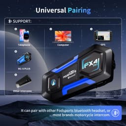 Fodsports FX4 Pro Motorcycle Helmet Intercom Bluetooth Helmet Headset 1200m 4 Rider BT Interphone,FM Radio