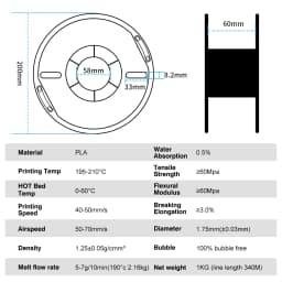 5kg/set PLA/PETG/TPU Filament 1.75MM 3d Printer Filament Materials 100% No Bubble Plastic Printing Materials for 3d Pen