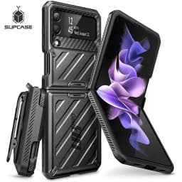 SUPCASE For Samsung Galaxy Z Flip 3 Case 5G (2021 Release) UB Pro Full-Body Dual Layer Rugged Protective Case with Holster